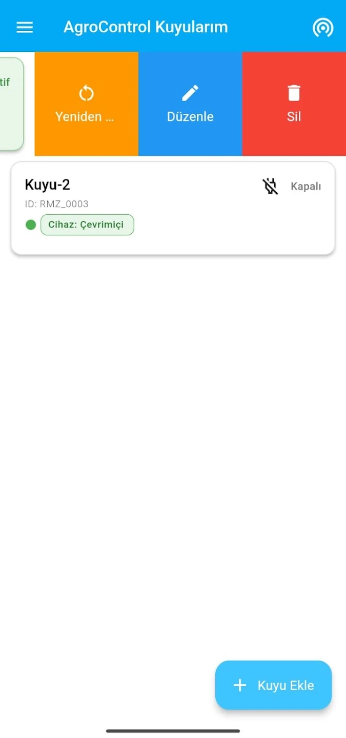 Agrocontrol mobil ekran 2