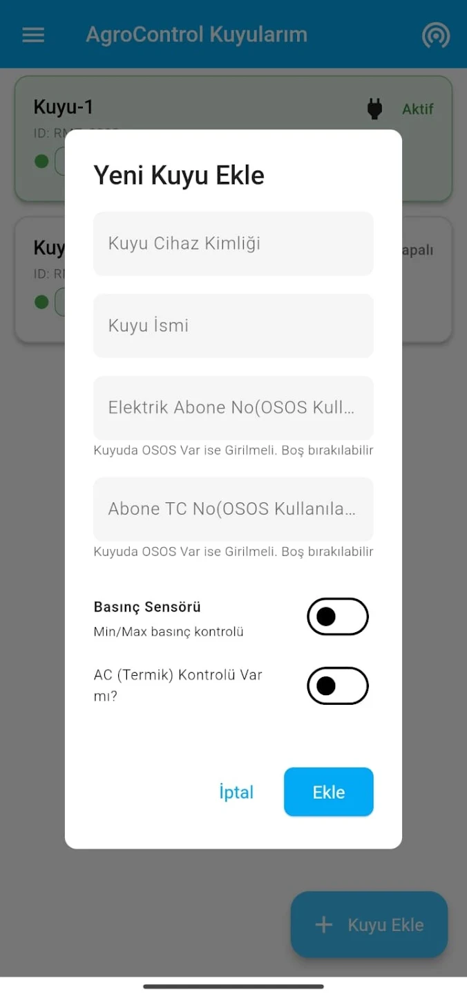 Agrocontrol mobil ekran 4
